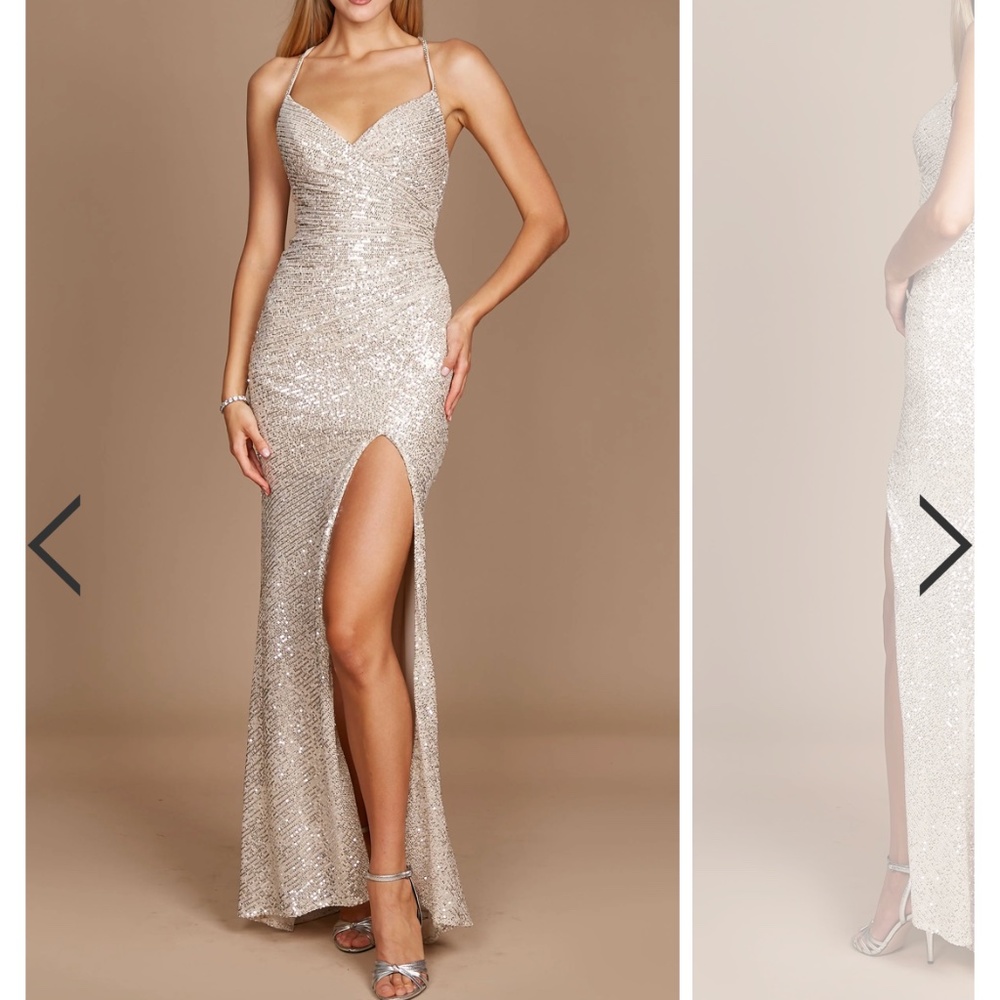 Brand new sequin prom dress